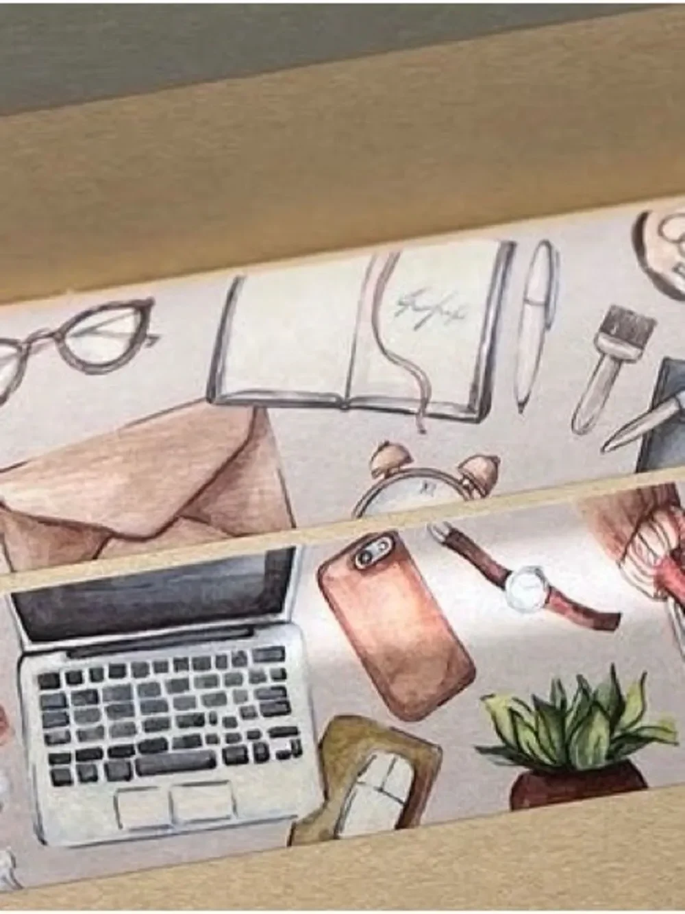 Curated Monotony Home Office Washi tape bundle 4 items